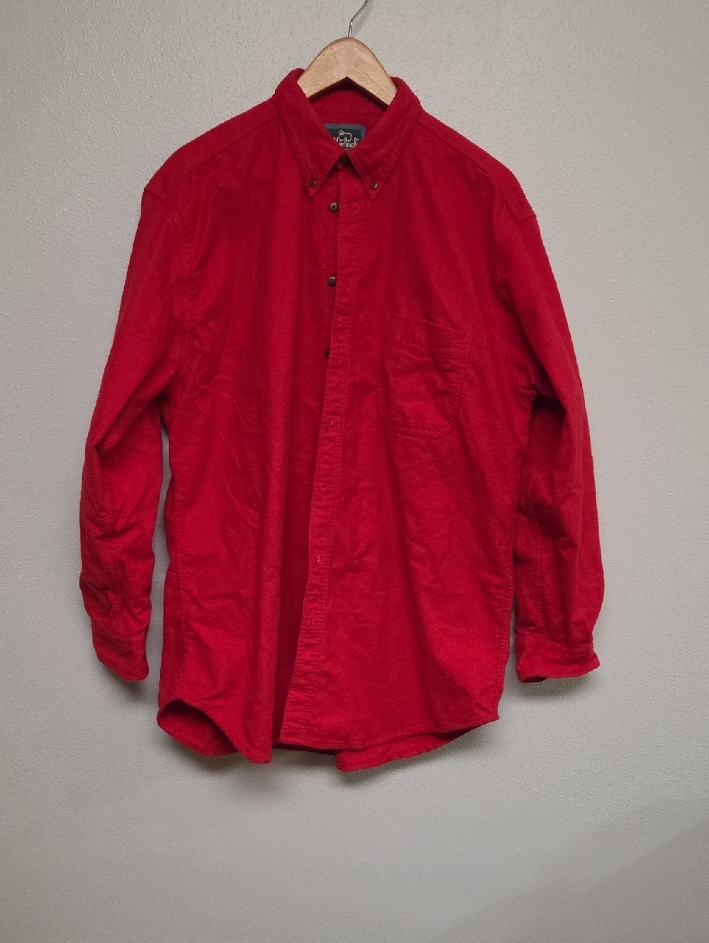 Woolrich Red Long-Sleeve Button-Down Shirt